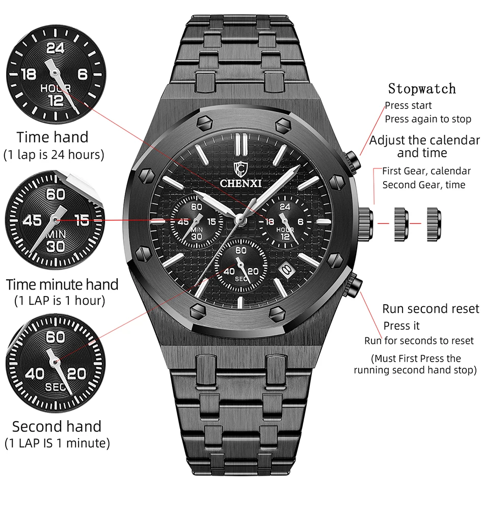 AGR - Aventadori STEEL Watch - UT-542 - Image 4