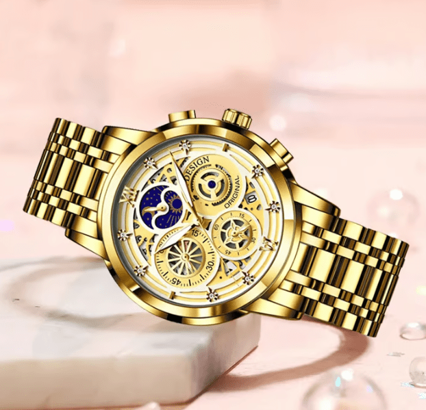 LIGELAND® Gold Watch - UT-545 - Image 3