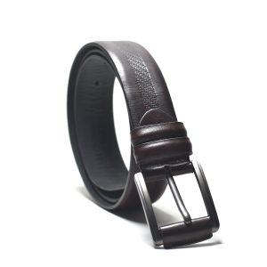 Leather Belt for Man Brown